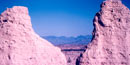 Chisos Mountains from the presidio ruins