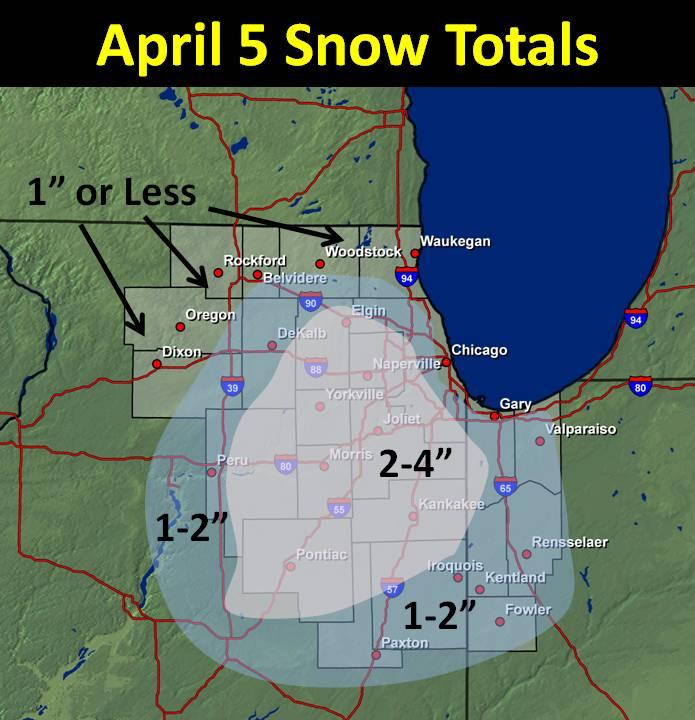 map of snowfall totals from april 5th