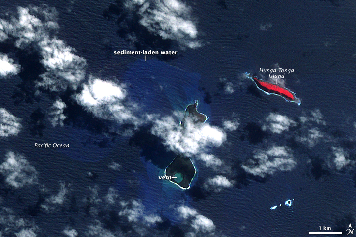 Submarine Eruption in the Tonga Islands