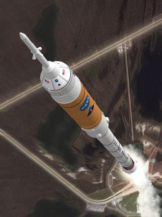 The Ares I launch vehicle. Managed by NASA's Marshall Space Flight Center in Huntsville, AL