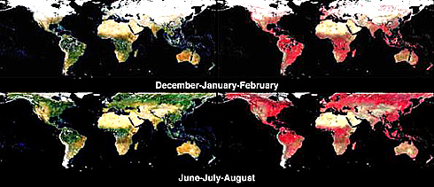 MISR DHRs for summer and winter 2001.