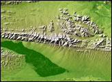 Topography of the Kunlun Fault