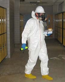 EPA assessing a school for damaged chemicals form the labs 
