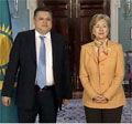 Date: 05/05/2009 Description: Secretary Clinton meets with His Excellency Marat Tazhin, Minister of Foreign Affairs of the Republic of Kazakhstan. State Dept Photo