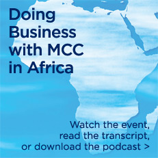 Learn how to do business with MCC in Africa