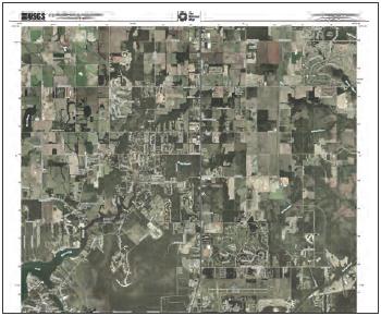 Sample image of a USGS orthoimage map