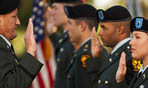 Photos of Soldiers taking pledge