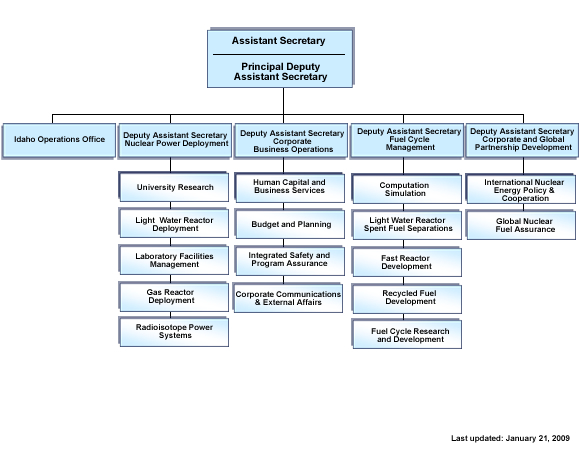 Current Nuclear Energy Organization Chart