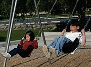 HealthDay news image for article titled: Ladders, Swings and More Can Cause Peril