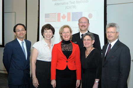 Hajime Kojima, Linda Birnbaum, Elke Anklam, William Stokes, in uniform, Marilyn Wind and David Blakely