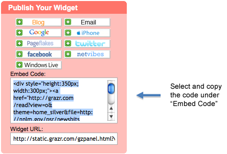 Publish Your Widget