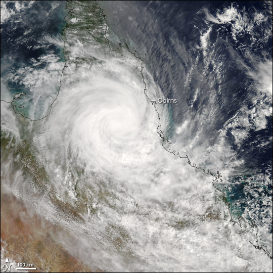 Tropical Cyclone Larry Strikes Queensland
