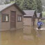 Flooded cabins