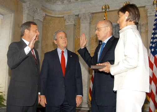 Paulson Sworn into Office as the 74th Secretary of the Treasury