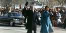 President and Rosalynn Carter on inaugural walk to White House.
