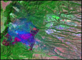 Los Alamos Fires From Landsat 7