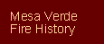 Mesa Verde Fire History