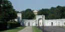 Arlington House sits above the Women in Military Service for America memorial