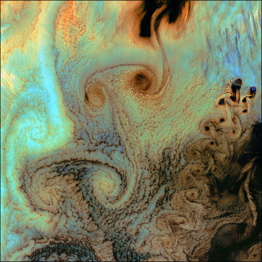 Aleutian Von Karman Vortices