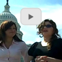 Photo of two Future Leaders Exchange program participants at the U.S. Capitol building