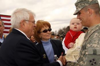 Carther Welcomes Home 4th Infantry Division