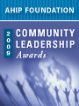 AHIP Foundation 2009 Community Leadership Awards