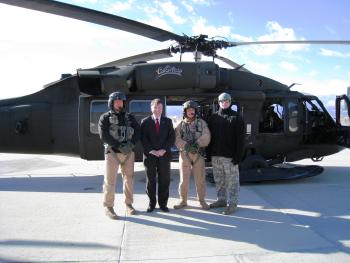 Congressman Lamborn with Blackhawk Flight Crew