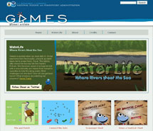 Screenshot of the Planet Game Arcade website.