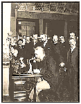 Alexander Graham Bell Speaking on the Phone, 1892
