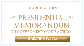 Presidential Memorandum On Government Contracting