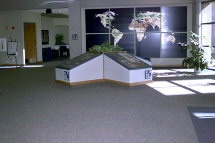 Displays in the lobby