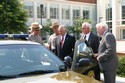 Law enforcement officials demonstrate how they utilize a regional wireless communications network.