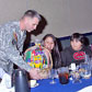 Maj. Gen. Oates, Commander of the 10th Mountain Division (Light Infantry), offers a gift for the Onondaga Nation School at a recent Head of State visit.