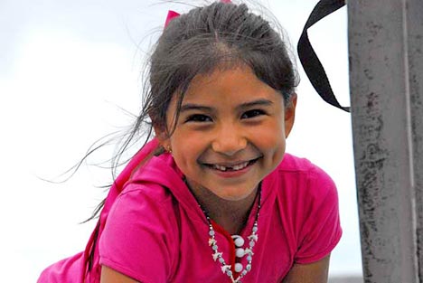 The little girl who I met on the ferry the day I arrived in Galapagos