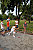 Photo of the first bocce experience for the Iraqi basketball players