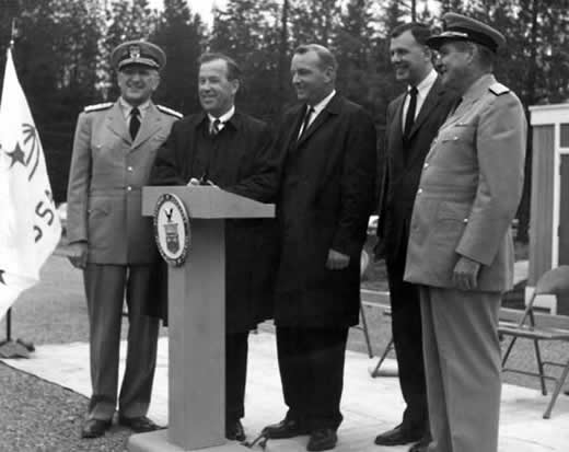 The Newport observatory dedication, 11 June 1966.