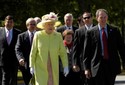 Queen Elizabeth walks with NASA Administrator Mike Griffin & Members of Congress