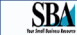Small Business Administration (SBA) logo with a hyperlink to the SBA website