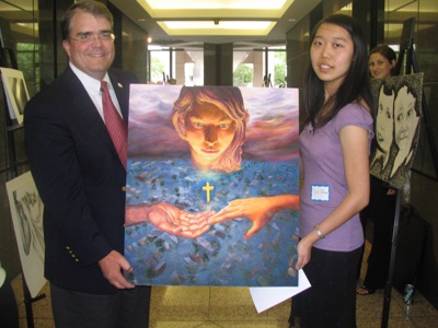 thumbnail image: Congressional Art Competition winner Kim Zhou