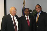 USADF Preisdent Lloyd Pierson, Ambassador Paramanga E. Yonli, and USADF Chairman Dr. John O. Agwunobi