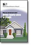 What You Should Know about Home Equity Lines of Credit: brochure cover