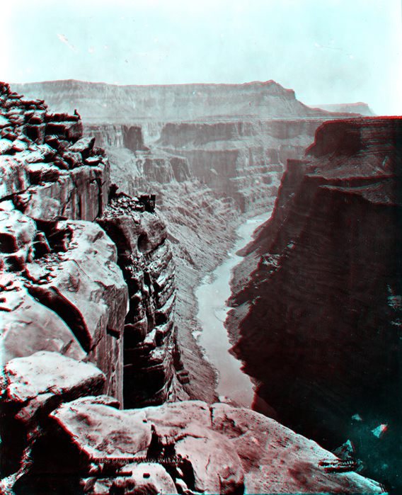 Grand Canyon of the Colorado River at the foot of the Toroweap