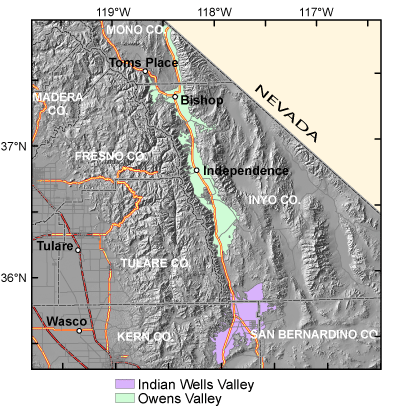 Map of the Owens Study Unit.