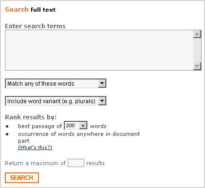 full text search form