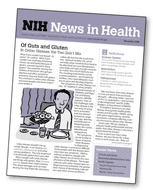 Cover shot of the “NIH News in Health” newsletter
