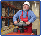 Man wearing hardhat at work