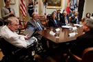 President Obama met with a group of 12 representatives of the disability community