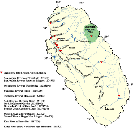 Location of Ecological Fixed_Reach Assessment Sites