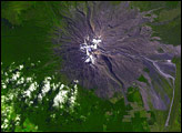 Lahar on Mount Ruapehu, New Zealand