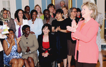 Photo of Secretary of State, Hillary Rodham Clinton, with FORTUNE 2009 Program Participants